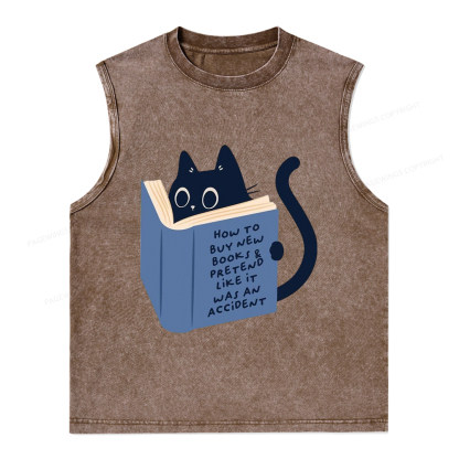 Pagewings 1984 Book Unisex Washed Tank Top