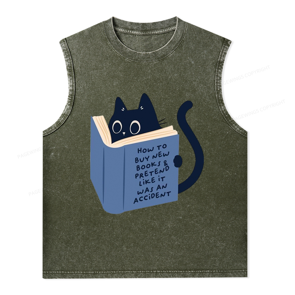 Pagewings 1984 Book Unisex Washed Tank Top