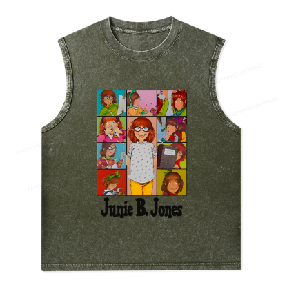 Pagewings Junie B Jones Unisex Washed Tank Top