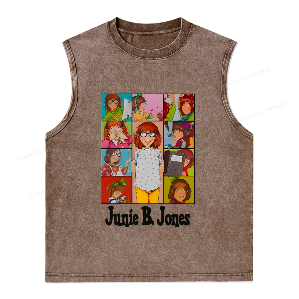 Pagewings Junie B Jones Unisex Washed Tank Top