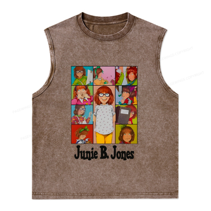 Pagewings Junie B Jones Unisex Washed Tank Top
