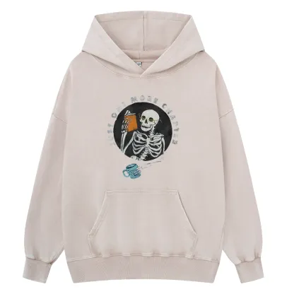 Pagewings Halloween Just One More Chapter Unisex Washed Hoodie