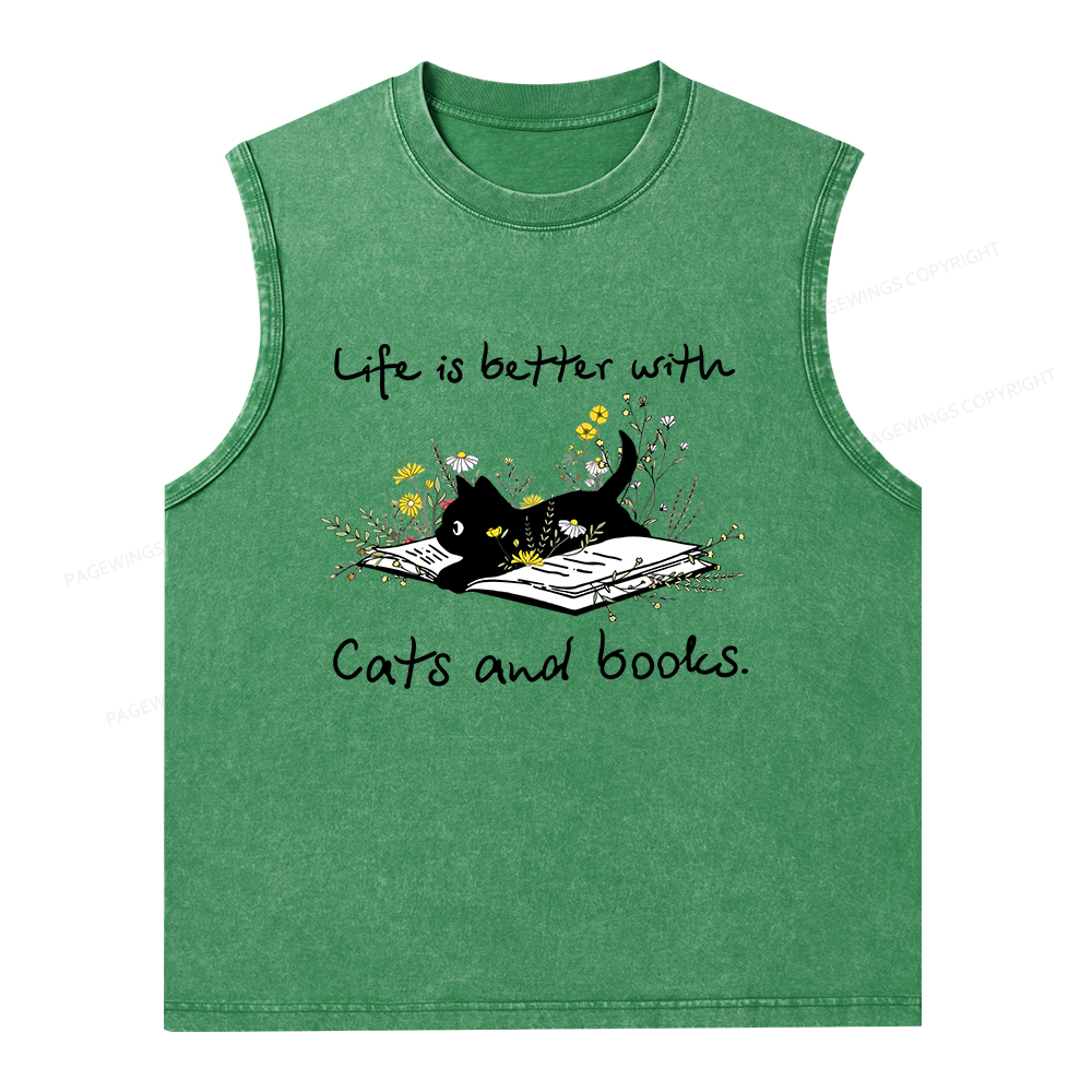 [Copy]Pagewings Public Library Sweatshirt Unisex Washed Tank Top