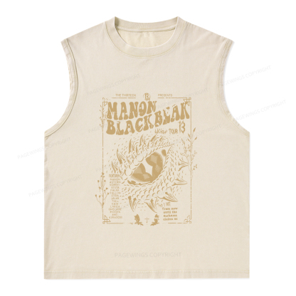 Pagewings ACOTAR Crescent City Rhysand Unisex Washed Tank Top