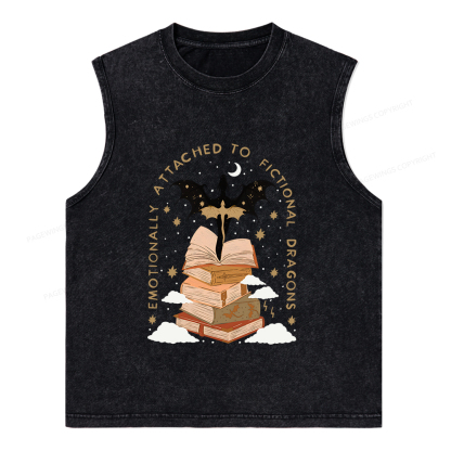 Pagewings Fantasy Romance Reader Gift Romantacy Unisex Washed Tank Top