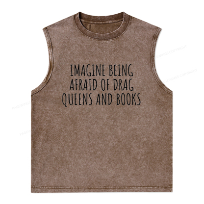 Pagewings Funny Liberal Shirt Unisex Washed Tank Top