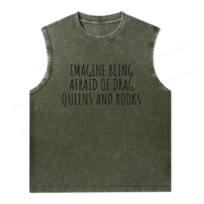 Pagewings Funny Liberal Shirt Unisex Washed Tank Top