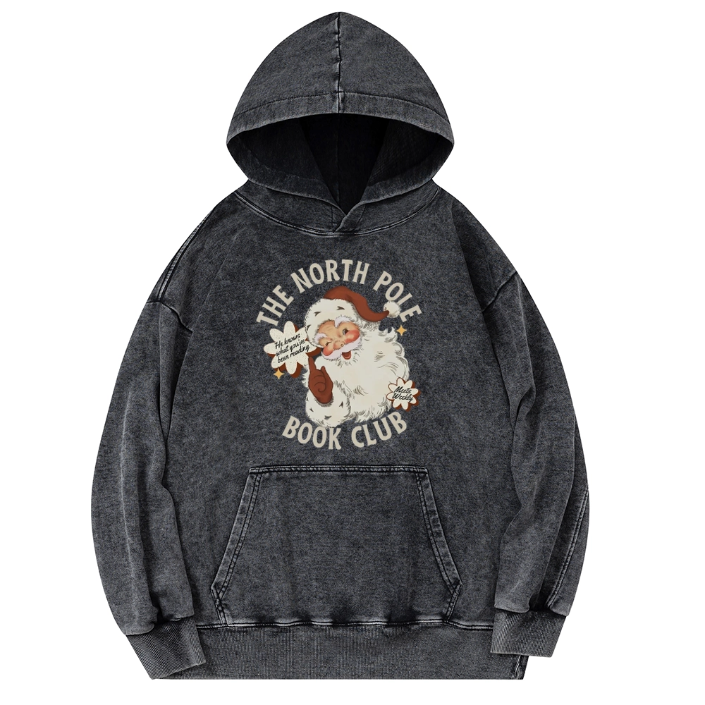 Pagewings Personalized Book Club Unisex Washed Hoodie