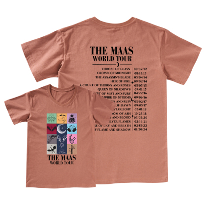 Pagewings Sarah J. Maas World Tour Comfort Colors V-neck T-shirt