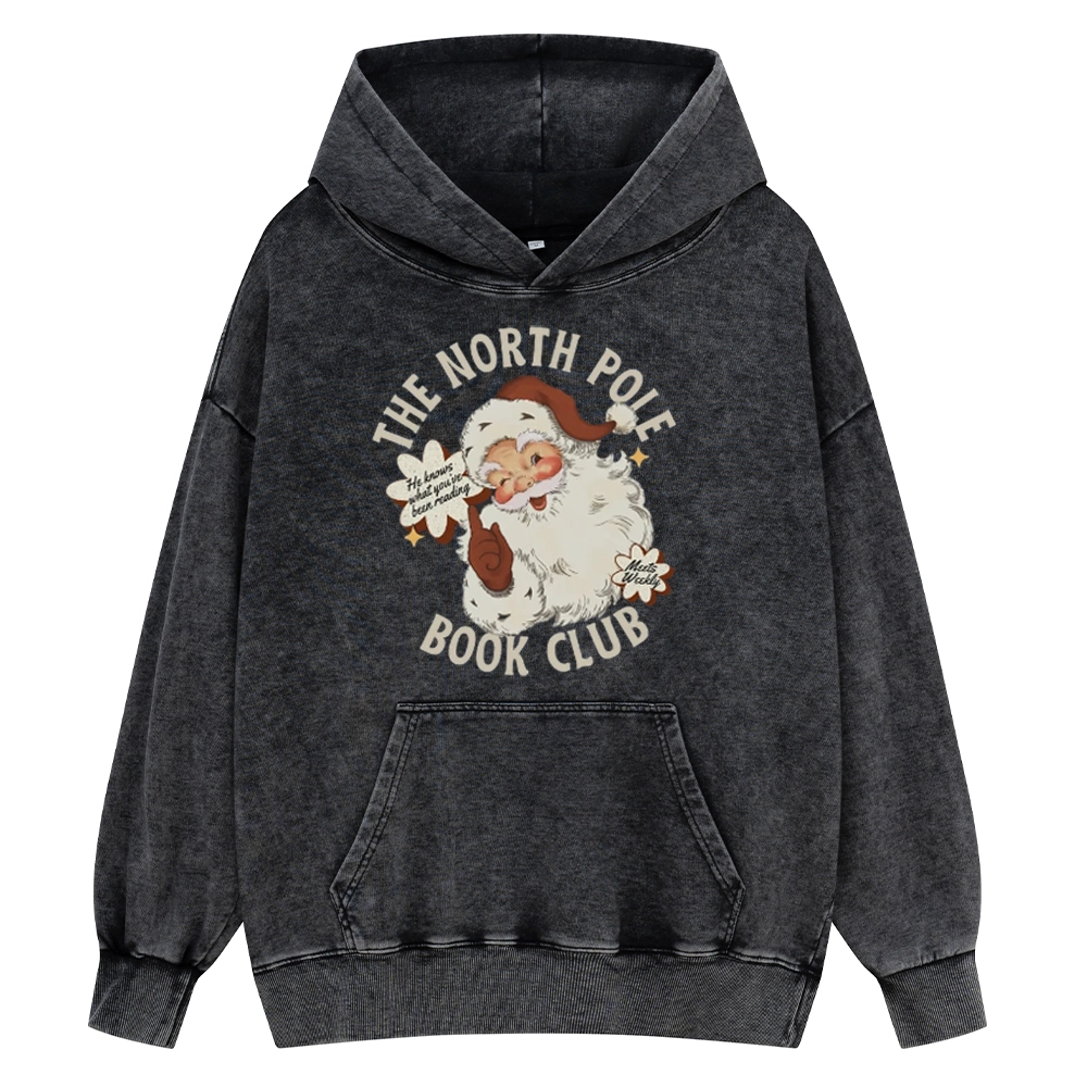 Pagewings Personalized Book Club Unisex Washed Hoodie