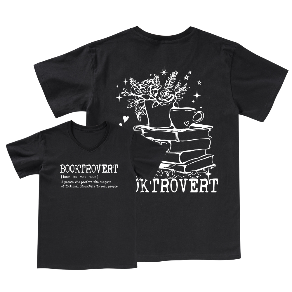 Pagewings Book Lover Gift Shirt, Teacher Crewneck Colors V-neck T-shirt