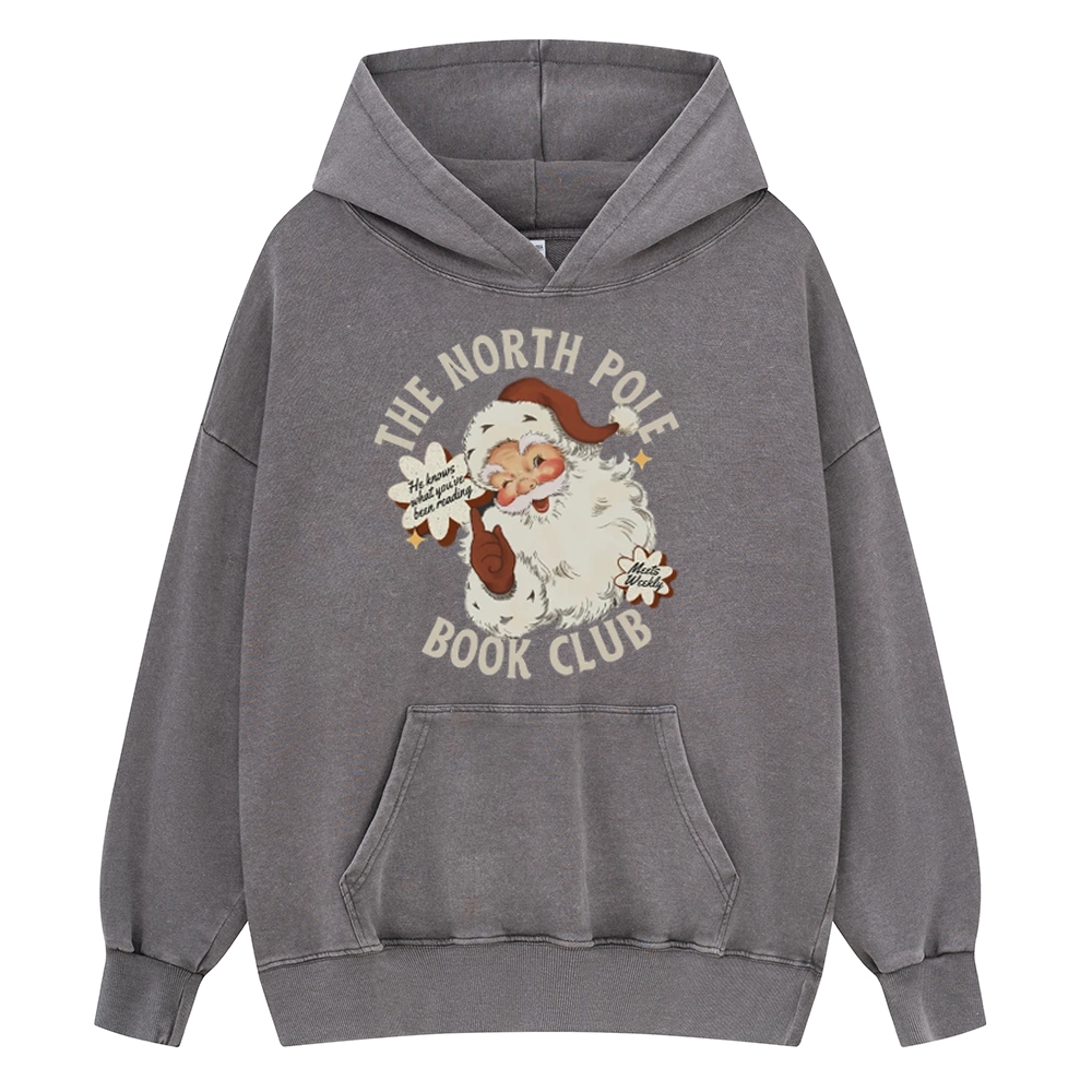 Pagewings Personalized Book Club Unisex Washed Hoodie