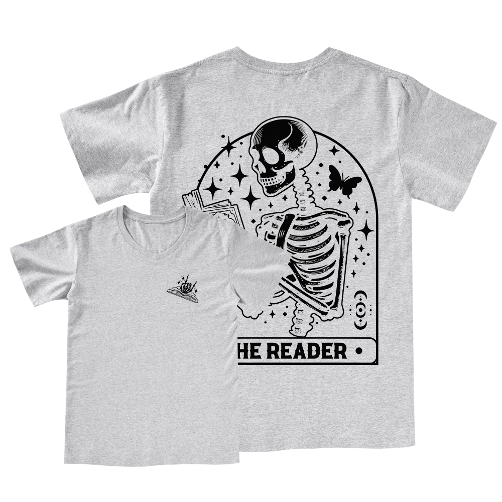 Pagewings The Reader Tarot Card Shirt V-neck T-shirt