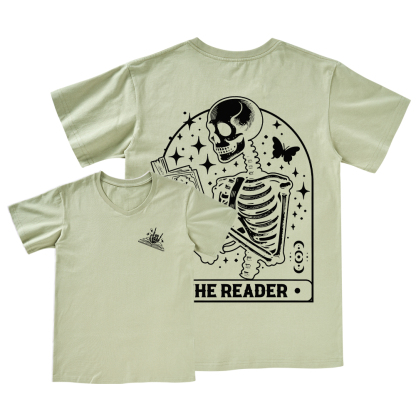 Pagewings The Reader Tarot Card Shirt V-neck T-shirt