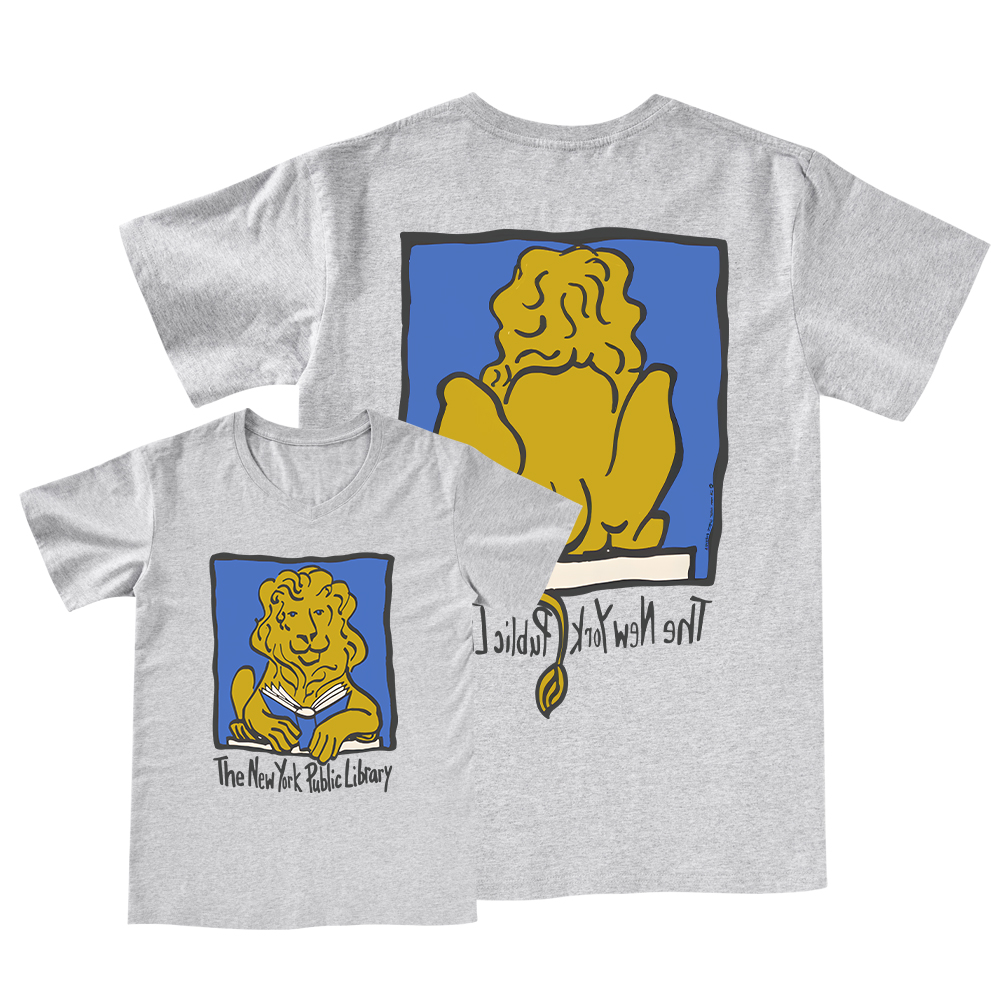 Pagewings Vintage New York Library Tee Unique Find Unisex Bookworm Perfect Gift V-neck T-shirt