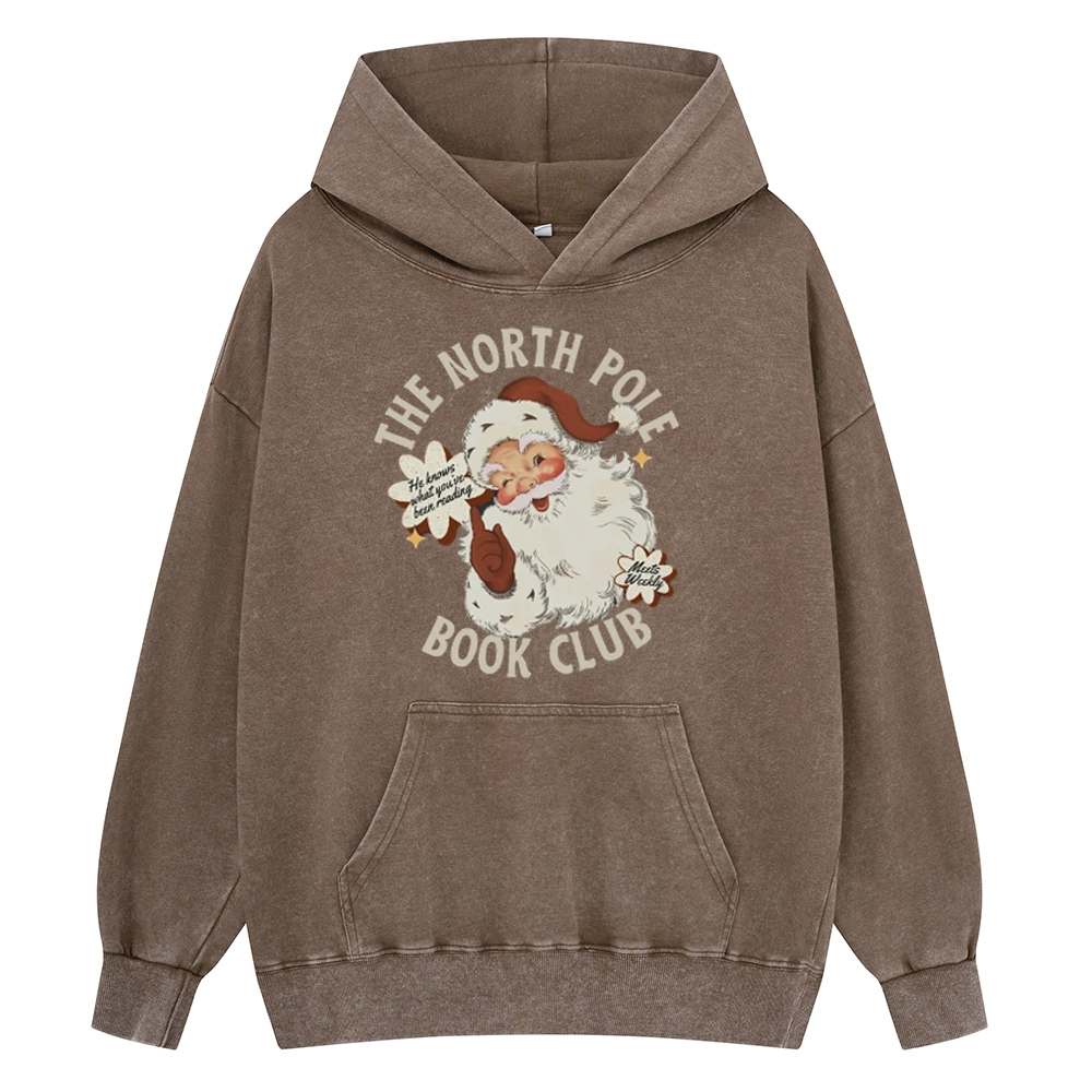 Pagewings Personalized Book Club Unisex Washed Hoodie