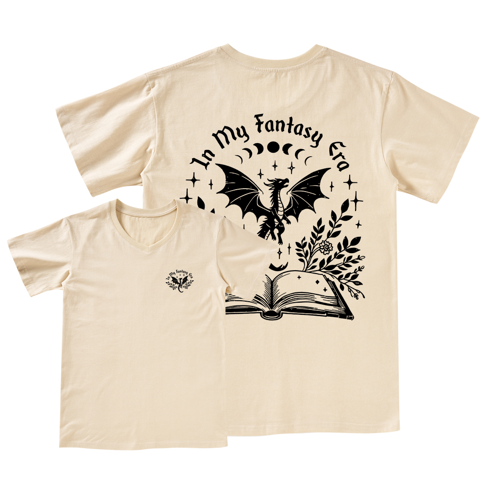Pagewings In My Fantasy Era V-neck T-shirt