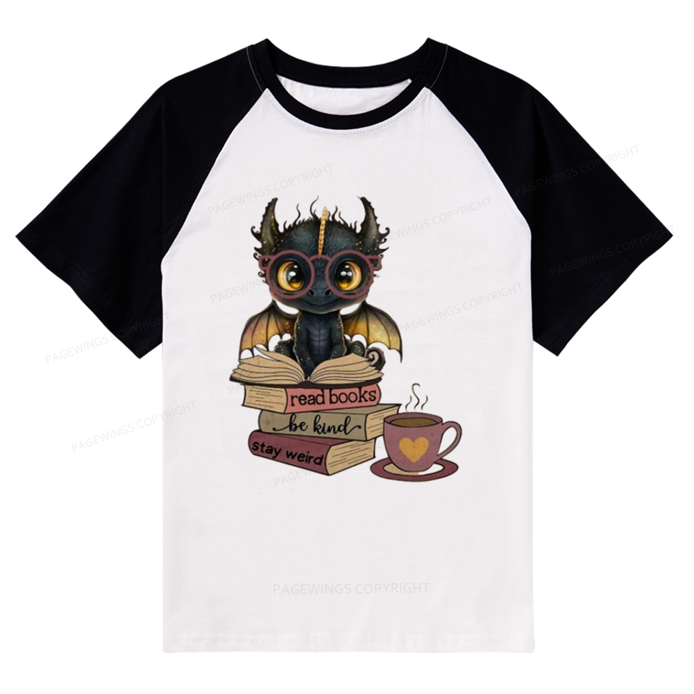 Pagewings Fourth Wing Dargon Raglan T-shirt