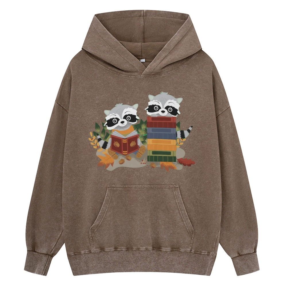 [Copy]Pagewings Touch My Books I Will Slap You So Hard Unisex Washed Hoodie