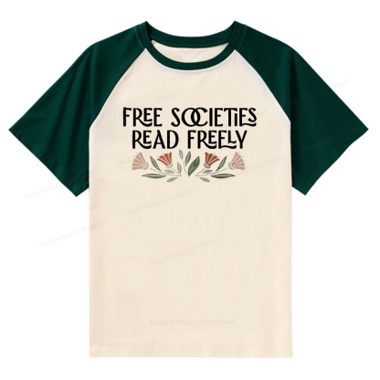 Pagewings Read Freely Raglan T-shirt