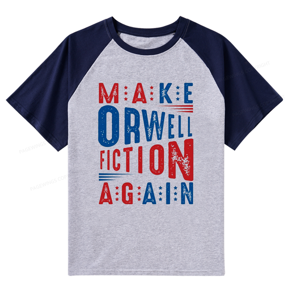 Pagewings 1984 Book Raglan T-shirt