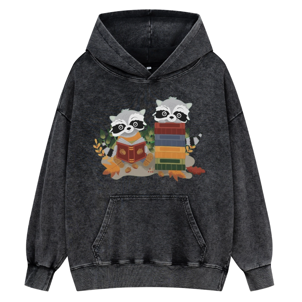 [Copy]Pagewings Touch My Books I Will Slap You So Hard Unisex Washed Hoodie