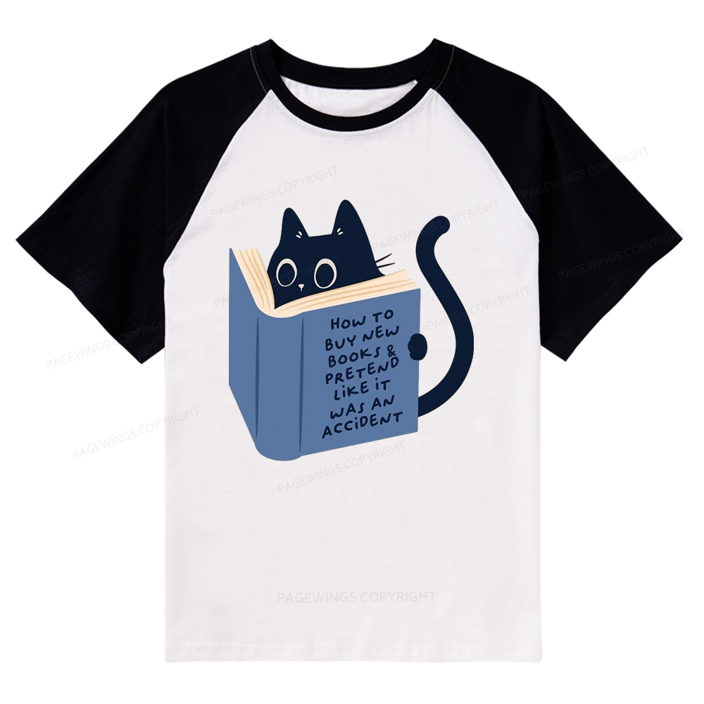 Pagewings How To Buy New Books Raglan T-shirt