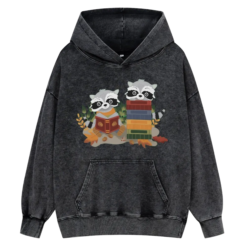 [Copy]Pagewings Touch My Books I Will Slap You So Hard Unisex Washed Hoodie