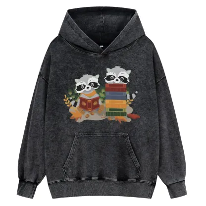 [Copy]Pagewings Touch My Books I Will Slap You So Hard Unisex Washed Hoodie