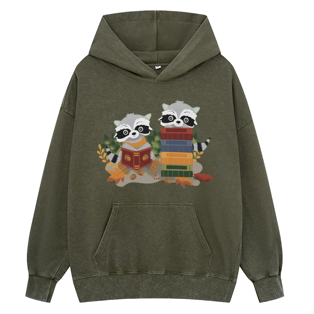 [Copy]Pagewings Touch My Books I Will Slap You So Hard Unisex Washed Hoodie