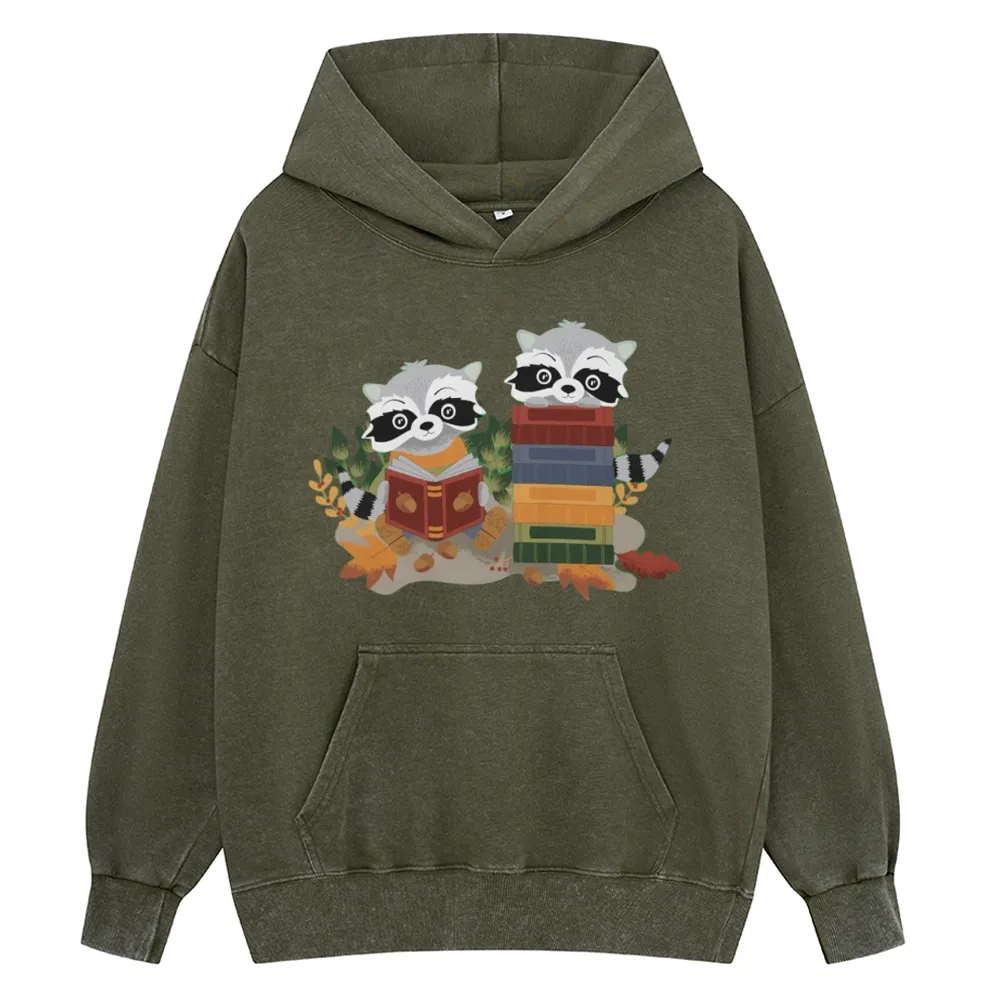 [Copy]Pagewings Touch My Books I Will Slap You So Hard Unisex Washed Hoodie