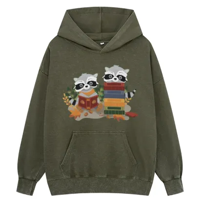 [Copy]Pagewings Touch My Books I Will Slap You So Hard Unisex Washed Hoodie