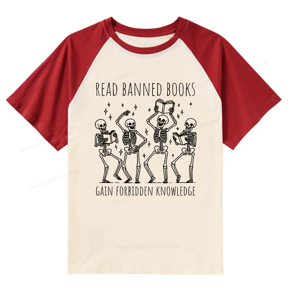 [Copy]Pagewings Bookdragon: Journey Through Words book lover Raglan T-shirt