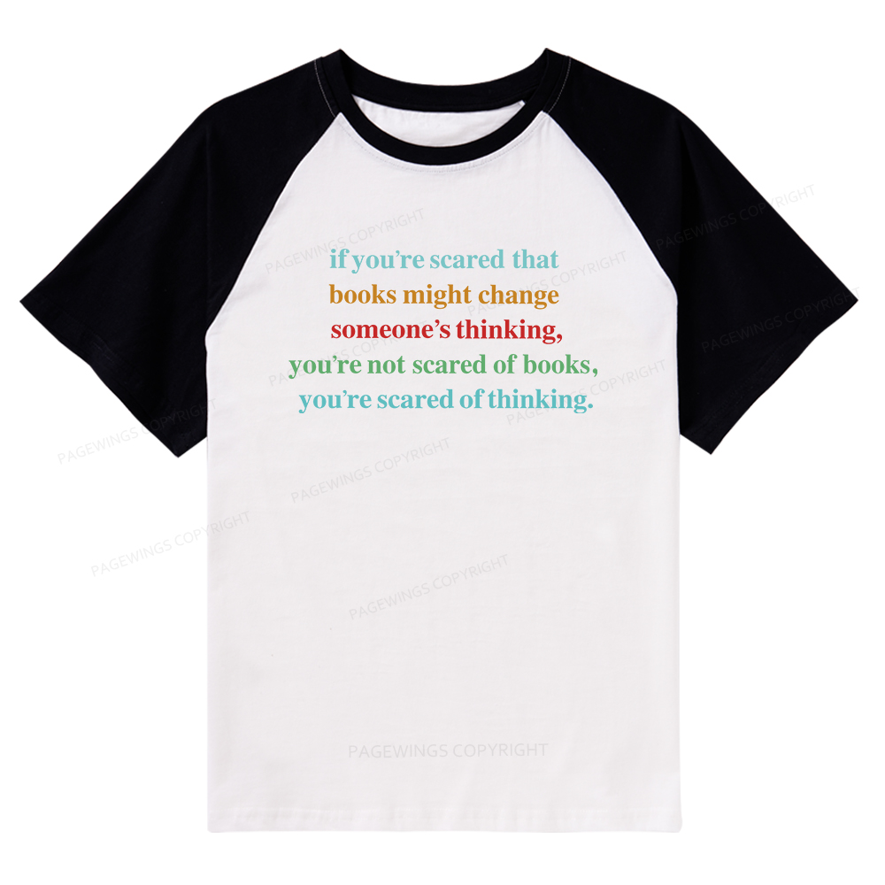 Pagewings Censorship Social Justice Shirt Booktrovert Raglan T-shirt