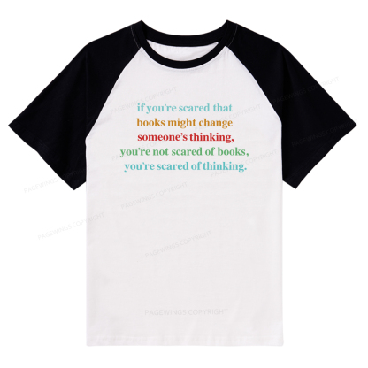 Pagewings Censorship Social Justice Shirt Booktrovert Raglan T-shirt