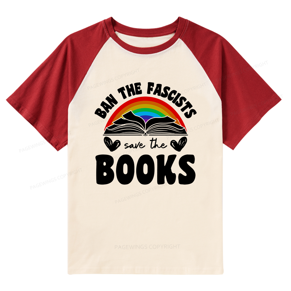Pagewings Banned books T-Shirt Raglan T-shirt