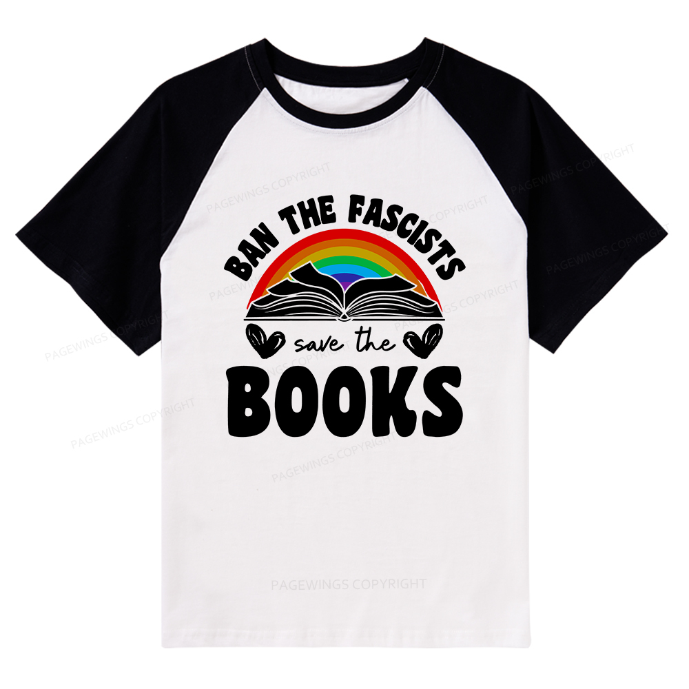 Pagewings Banned books T-Shirt Raglan T-shirt
