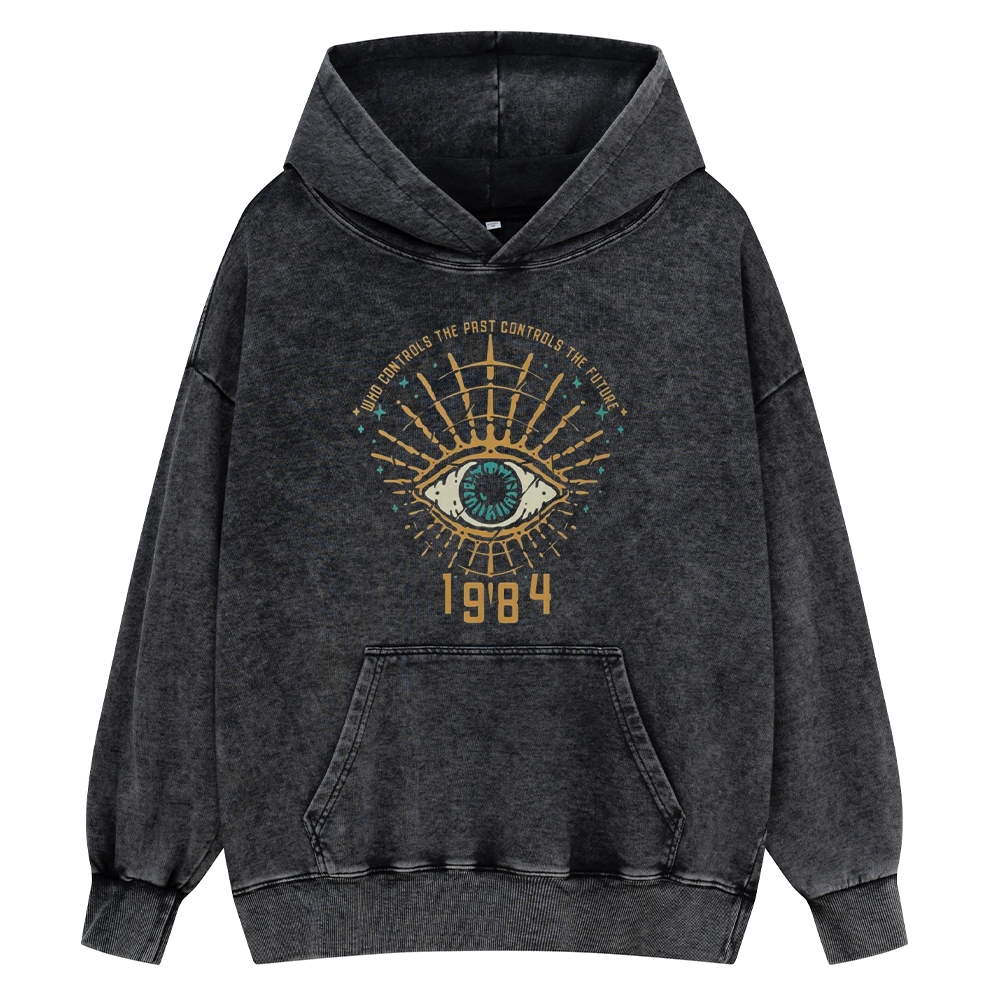 Pagewings George Orwell 1984 Unisex Washed Hoodie