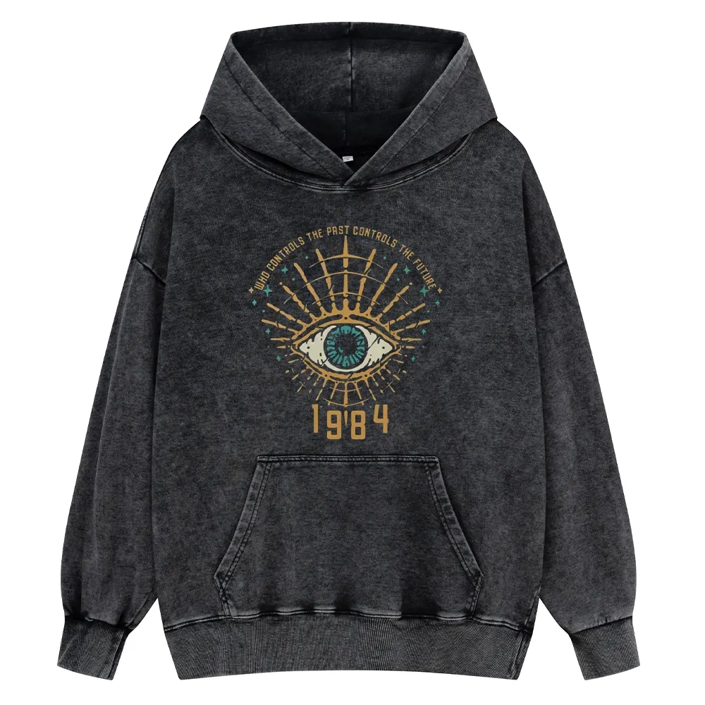 Pagewings George Orwell 1984 Unisex Washed Hoodie