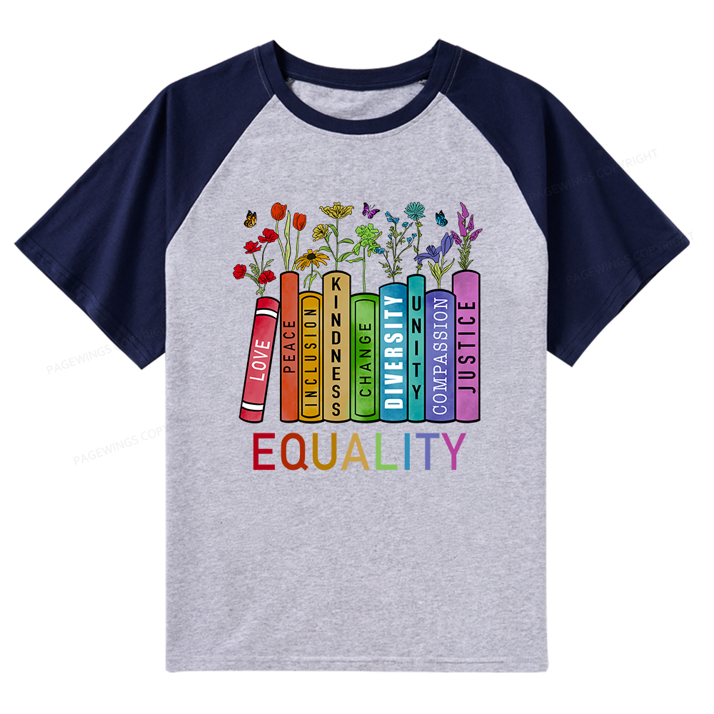Pagewings Equal Rights Shirt Raglan T-shirt