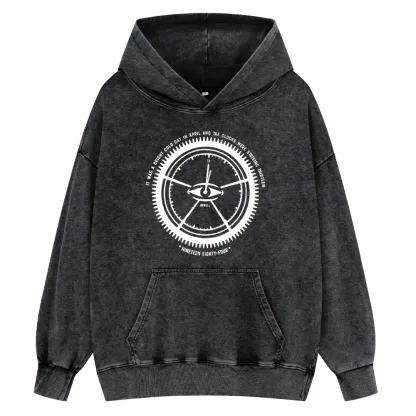 Pagewings Nineteen Eighty-Four Unisex Washed Hoodie