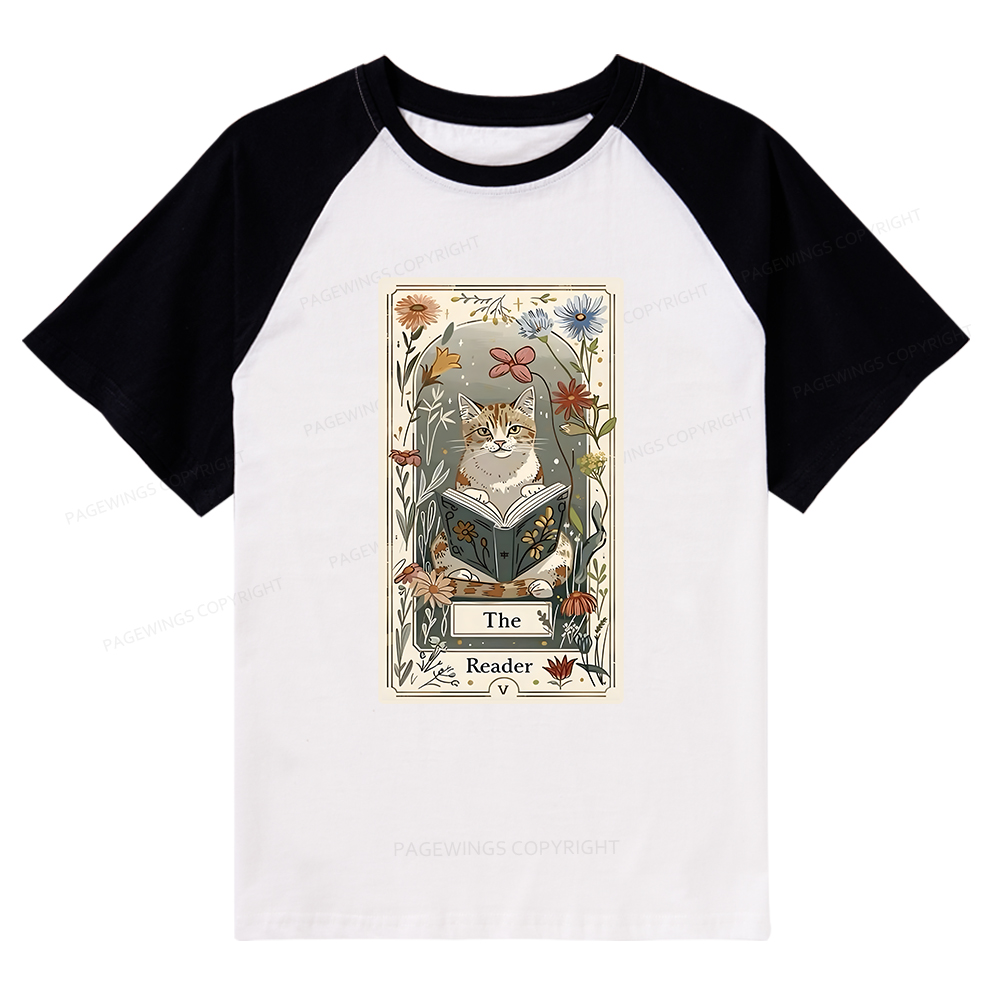 Pagewings The Reader Raglan T-shirt