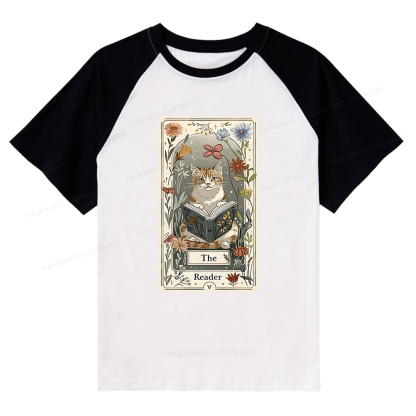 Pagewings The Reader Raglan T-shirt