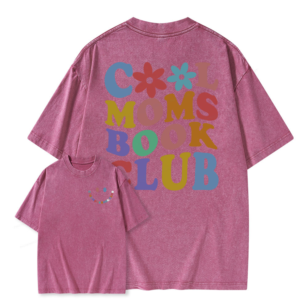 Pagewings Cool Aunts Books Clubs Unisex Washed T-shirt