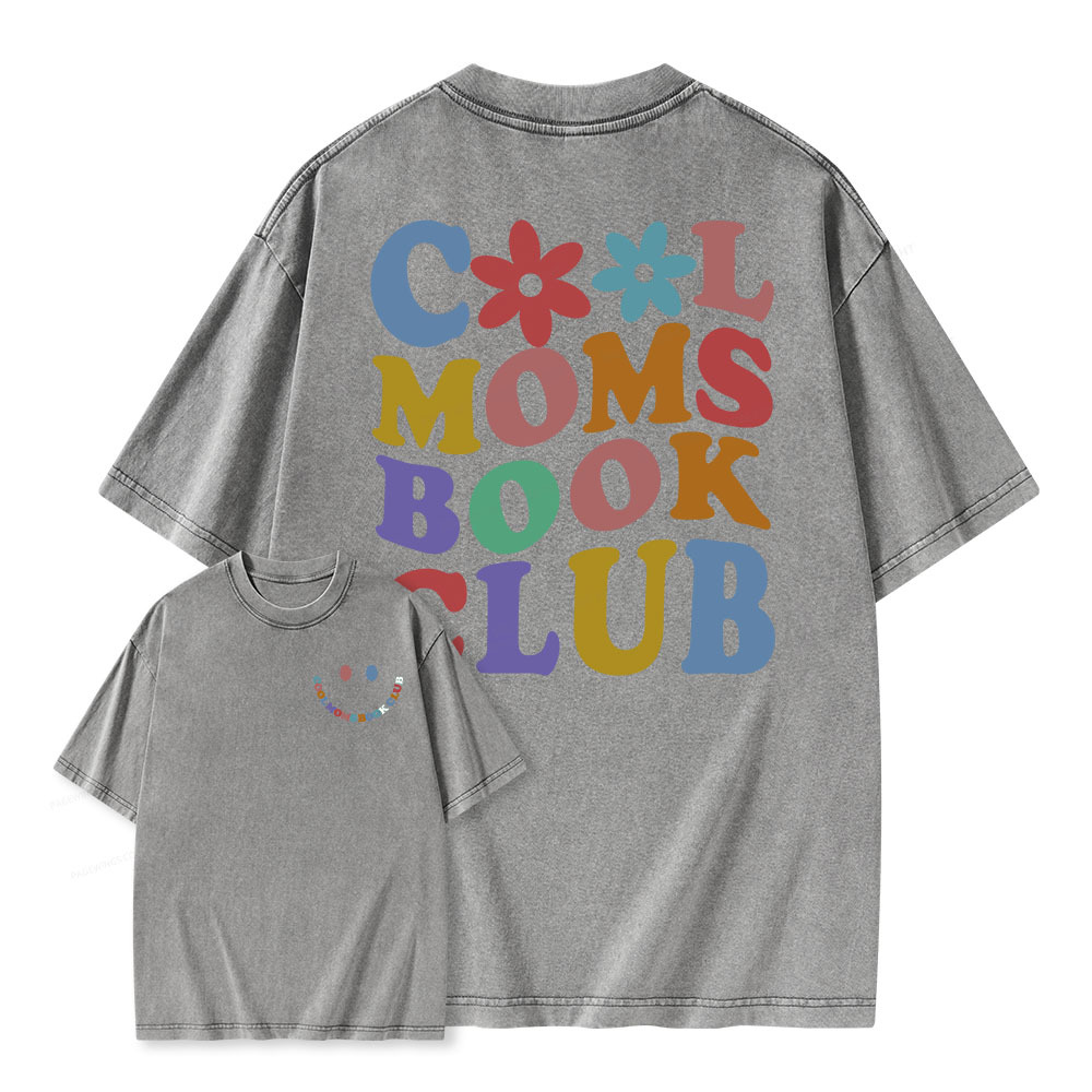 Pagewings Cool Aunts Books Clubs Unisex Washed T-shirt