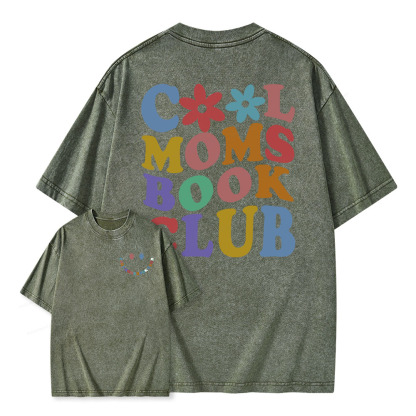 Pagewings Cool Aunts Books Clubs Unisex Washed T-shirt