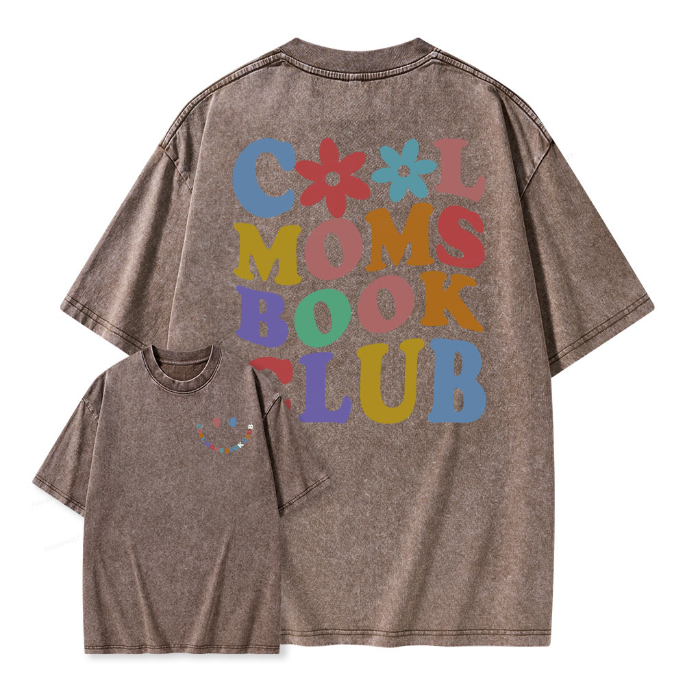 Pagewings Cool Aunts Books Clubs Unisex Washed T-shirt