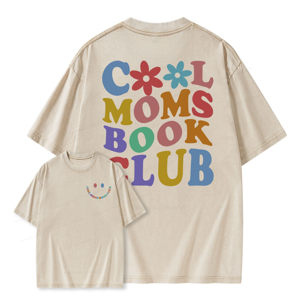 Pagewings Cool Aunts Books Clubs Unisex Washed T-shirt