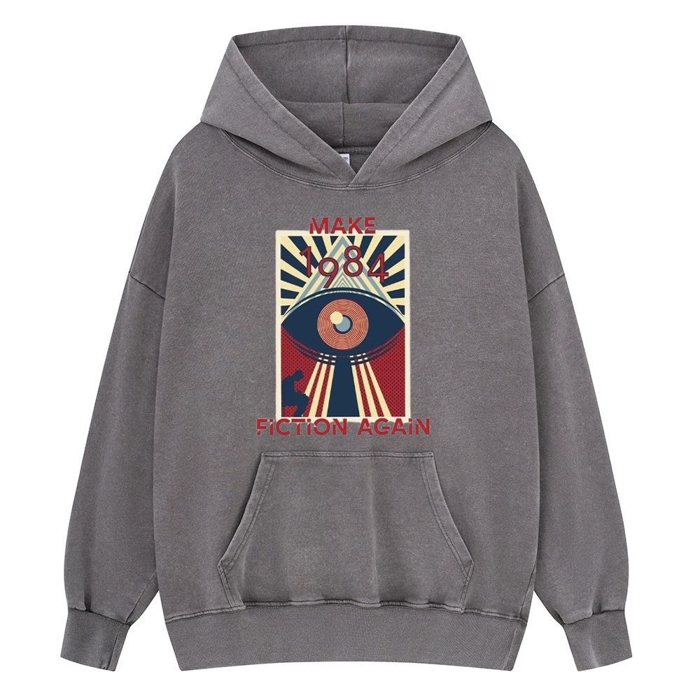 Pagewings Nineteen Eighty-Four Unisex Washed Hoodie