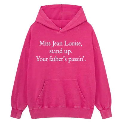 Pagewings Miss Jean Louise Stand Up Unisex Washed Hoodie